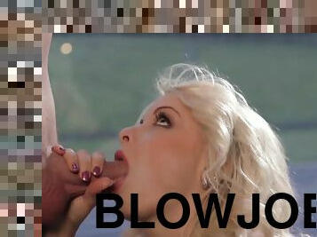 Slow and Sensual Blowjob Blonde MILF