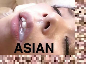 Naughty Marika Tsutsui rides a dick and gets a mouthful