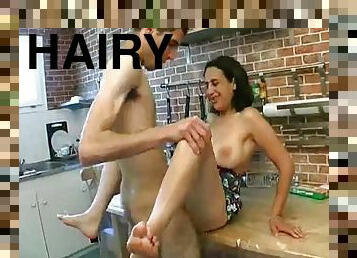 Hairy Mature lady wanted to suck a fresh cock
