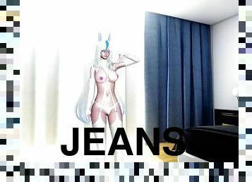 [MMD]New Jeans - Super Shy (Gwen/Ahri/Xayah/Soraka) [StripSwap ver.]