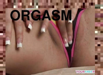 Hot closeup orgasm