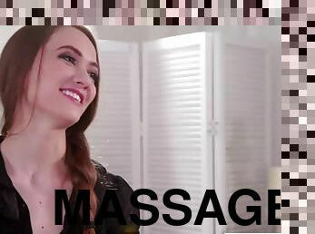 Lovely samantha hayes gets pussy licked in a massage fuck with lily