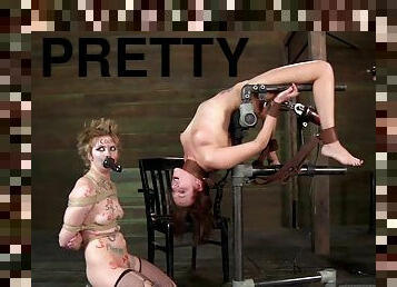 A pretty elaborate torture for the chicks who have been acting naughty