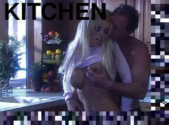 Ravishing Brittney Skye and her first penetration in the kitchen