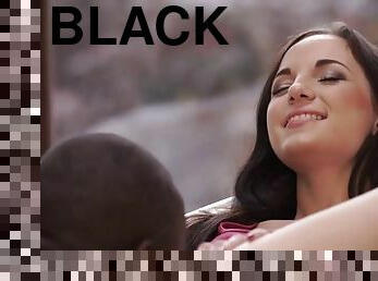 Black4k. adorable kristy black gets a huge cock in her tiny