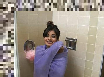 Smoking hot senorita Ruby Reyes gets fucked hard after taking a shower