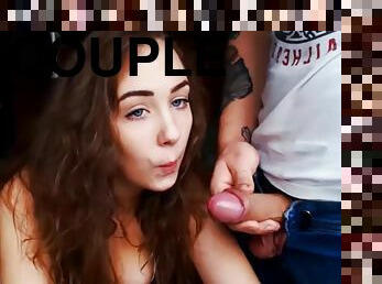 Gorgeous girl suck a dick and gets fucked