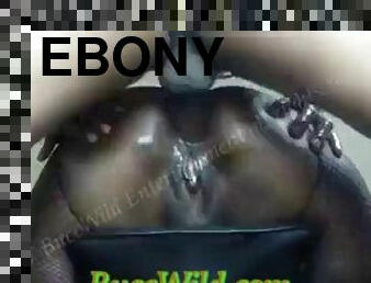 Deep ebony anal