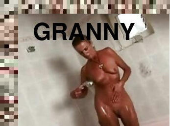 Granny Showers then Fucks