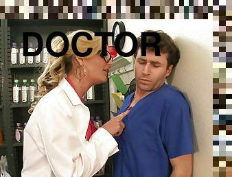 Doctor Phoenix Marie has great sex in black stockings