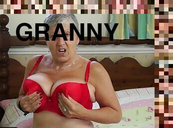 collection of awesome granny solo masturbation and seductive striptease