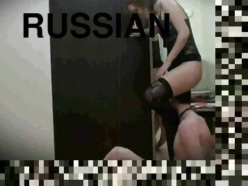 russisk, bdsm, slave, elskerinde, femidom