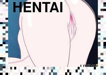 röv, masturbation, japansk, hentai