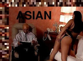 Mya Minx gets her Asian pussy and ass drilled after sucking a dick