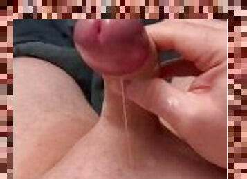 Really wet cock & huge cumshot