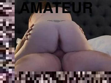 culo, orgasmo, amateur, madurita-caliente, casero, pareja, regordeta, cabalgando, realidad, tatuaje