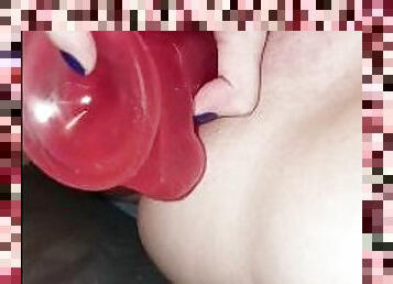 Tight Pussy Teen Fucks Dildo