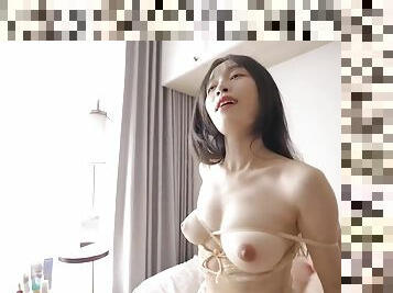 Petite Tiny Asian with perky tits in amateur couple hardcore
