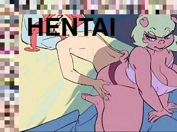 penetração-de-braço, fudendo, anime, hentai