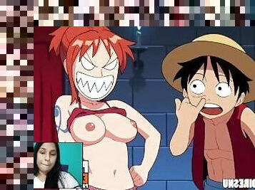 NAMI TRIES TO GRAB LUFFY'S TREASURE AND ENDS UP RECEIVING A GOOD UNCENSORED HENTAI FUCK