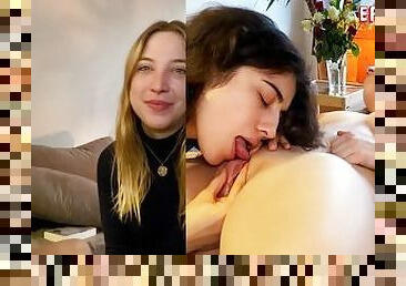 clitoris, pillu-pussy, amatööri, lesbo-lesbian, saksalainen, hieronta, pov, suuteleminen, blondi, ruskeaverikkö