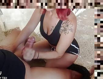 I showed my cock in public to my stepsister and she gave me the best blowjob with a happy ending