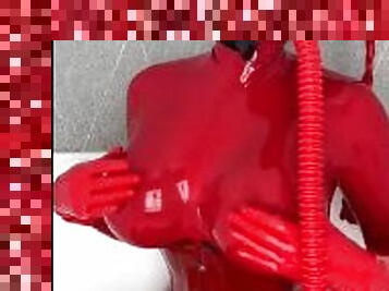 Red sniff dildo