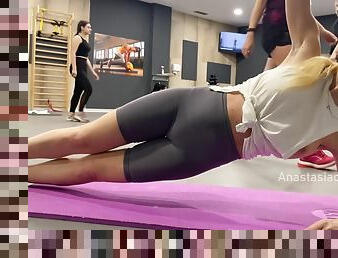 To Flash Tits In Public Is My Favourite. Sporty Girl In Gym Shows H With Anastasia Ocean