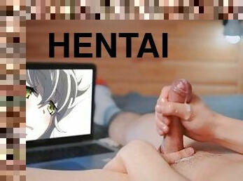 Challenge! Try not to cum before me while watching this hentai. Uncensored - Yan Pink