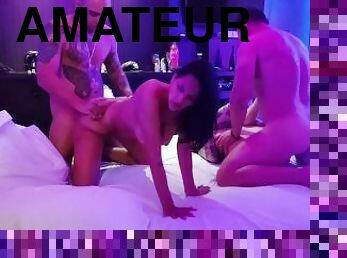 swingers, amatør, hjemmelaget, firkant, biseksuell, hotel