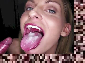 Great Gloryhole Slut Draining Multipla Cocks