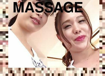 asia, amatir, cumshot-keluarnya-sperma, jepang, handjob-seks-dengan-tangan-wanita-pada-penis-laki-laki, pijat, bertiga, berhubungan-dengan-wajah, berambut-cokelat