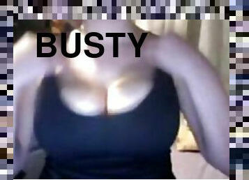 Busty Babe Shows Her Big Tits on Webcam