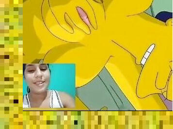 Marge and Homer Simpson Hot Fucking and Facial uncensored hentai