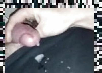 Drippy Cumshot On black shirt- Old video