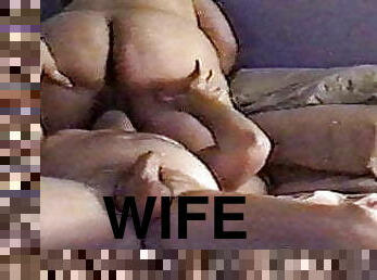 fitta-pussy, fru, milf, hemmagjord, bbw, kåt, amerikansk, dildo, sittande-på-ansikte, saftig