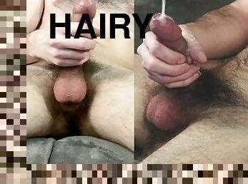 HOT HAIRY UNCUT - BIG CUM!