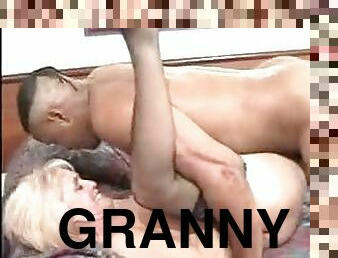 Granny in a hotel room taken by a big black dick