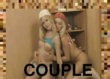 Blonde babes enjoying themselves