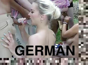 wild german outdoor groupsex orgy