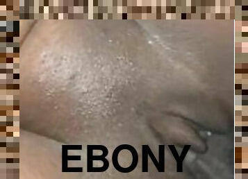 BBC STROKES CREAMY EBONY PUSSY