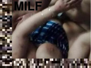 Stranger  cums in sexy milf while  husband is out of town m