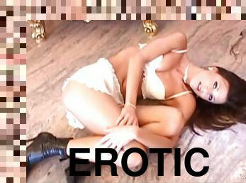 Compilation of erotic clips with pretty slim chicks