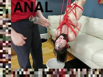 Charlotte tortured while her anal is ravished in BDSM