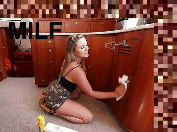 Good Behavior Good Reward MILF Cleaning Yatch - Blowjob