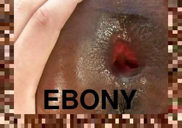 Ebony girls have huge monster cocks up their gaping anuses