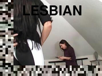 remmidildo, amatööri, lesbo-lesbian, saksalainen, bdsm, lunttu, kiimainen, ratsastus, sidonta, lehmityttö