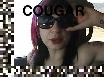 Enticing masturbation pov clip with tattooed brunette cougar