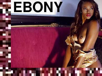 Ebony babe talks about her favorite nude photo shoot