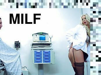 Horny MILF doctor Brooke Brand sex story